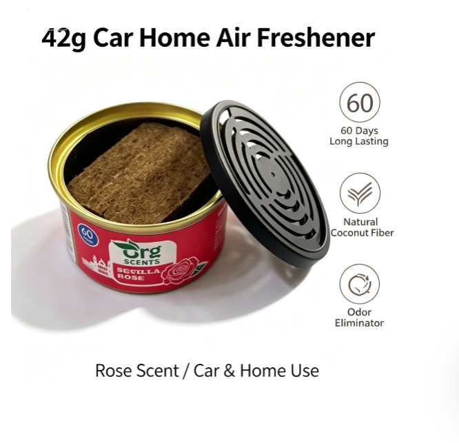 Home Fragrance Best - 42g 車用芳香剤 固形香水缶 60日間持続 気臭除去剤 液体漏れなし