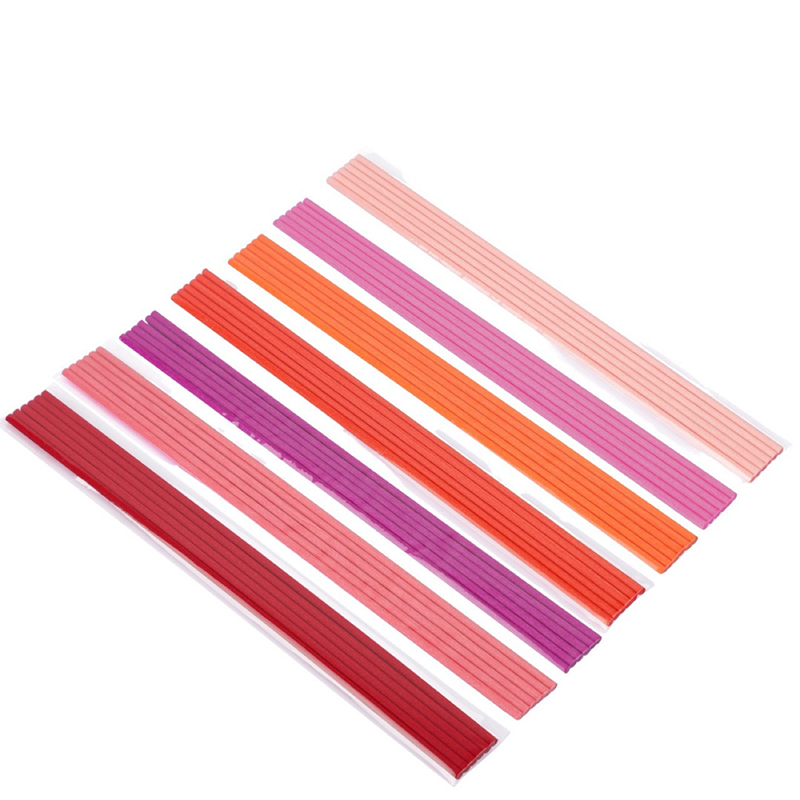 Home Fragrance Best - 50本入り 22cm×3mm カラフルファイバーラタンスティック リードディフューザー用 アロマ エッセンシャルオイル